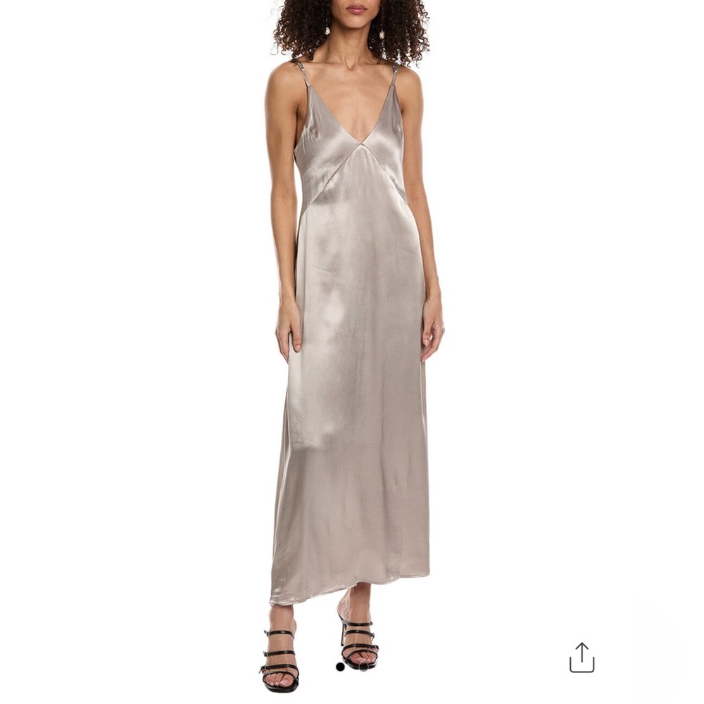 Beulah Satin Maxi Slip Dress - M